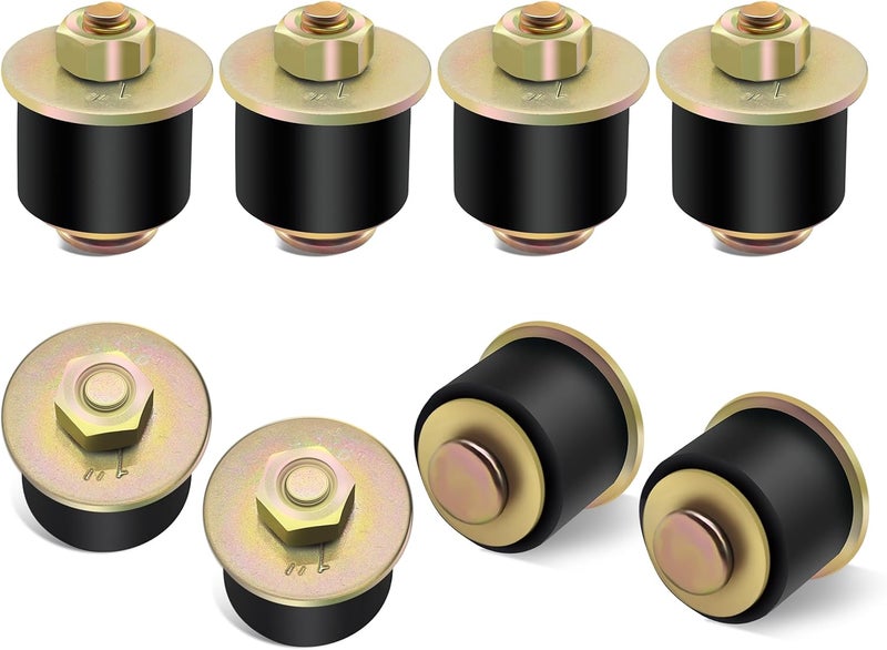 Siptenk 1" Freeze Rubber Expansion Plug 8 pcs, Automotive Rubber Expandable Freeze Plugs for Engine - Image 1